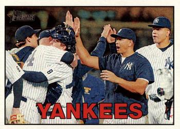 2016 Topps Heritage #343 New York Yankees Front