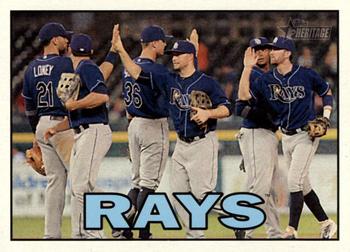 2016 Topps Heritage #344 Tampa Bay Rays Front