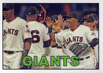 2016 Topps Heritage #370 San Francisco Giants Front