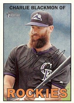 2016 Topps Heritage #497 Charlie Blackmon Front