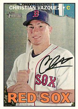 2016 Topps Heritage #716 Christian Vazquez Front