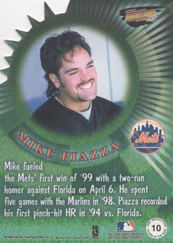 1999 Pacific Revolution - Thorn in the Side #10 Mike Piazza  Back