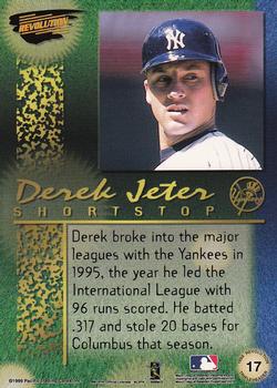 1999 Pacific Revolution - Tripleheader #17 Derek Jeter  Back