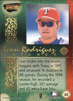 1999 Pacific Revolution - Tripleheader #30 Ivan Rodriguez  Back