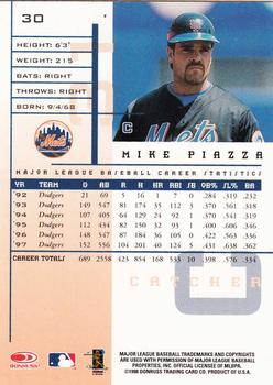 1998 Leaf Rookies & Stars #30 Mike Piazza Back