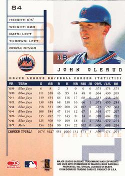 1998 Leaf Rookies & Stars #84 John Olerud Back