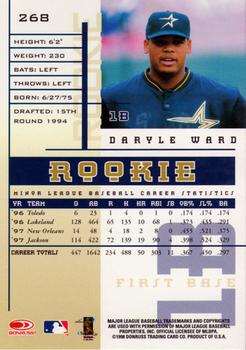 1998 Leaf Rookies & Stars #268 Daryle Ward Back