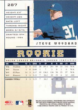 1998 Leaf Rookies & Stars #287 Steve Woodard Back