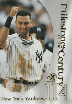 1999 SkyBox E-X Century - Milestones of the Century #9 New York Yankees Front