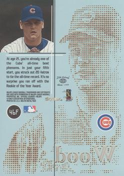1999 SkyBox Molten Metal - Fusion #46F Kerry Wood Back