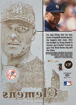 1999 SkyBox Molten Metal - Fusion #47F Roger Clemens Back