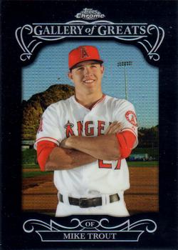 2015 Topps Chrome - Gallery of Greats #GGR-08 Mike Trout Front