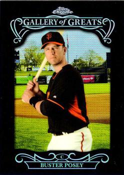 2015 Topps Chrome - Gallery of Greats #GGR-21 Buster Posey Front