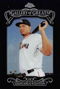 2015 Topps Chrome - Gallery of Greats #GGR-22 Giancarlo Stanton Front