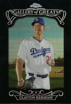 2015 Topps Chrome - Gallery of Greats #GGR-01 Clayton Kershaw Front