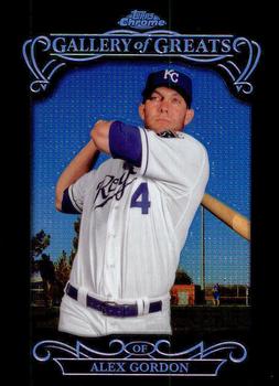 2015 Topps Chrome - Gallery of Greats #GGR-15 Alex Gordon Front