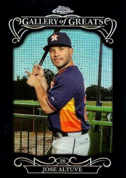 2015 Topps Chrome - Gallery of Greats #GGR-16 Jose Altuve Front