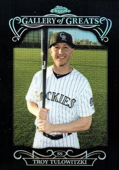 2015 Topps Chrome - Gallery of Greats #GGR-17 Troy Tulowitzki Front