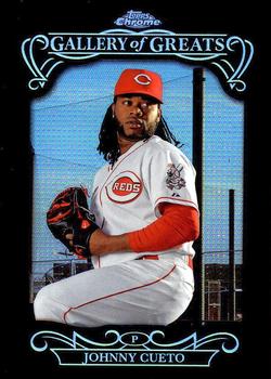 2015 Topps Chrome - Gallery of Greats #GGR-30 Johnny Cueto Front