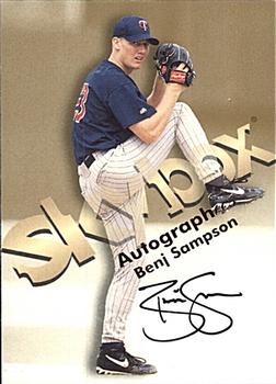1999 SkyBox Premium - Autographics #NNO Benj Sampson  Front