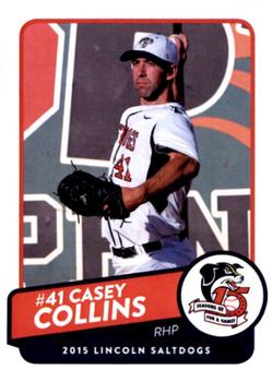 2015 Lincoln Saltdogs #NNO Casey Collins Front