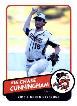 2015 Lincoln Saltdogs #NNO Chase Cunningham Front