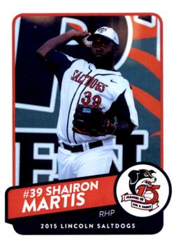 2015 Lincoln Saltdogs #NNO Shairon Martis Front