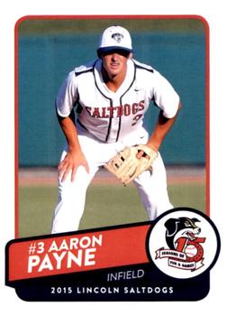 2015 Lincoln Saltdogs #NNO Aaron Payne Front