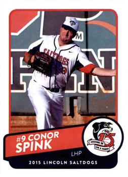 2015 Lincoln Saltdogs #NNO Conor Spink Front