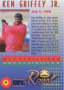 2000 Royal Rookies - Ken Griffey Jr. #4 Ken Griffey Jr. Back