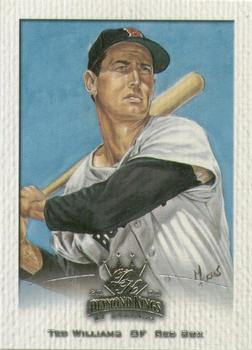2002 Donruss Diamond Kings - Sample Gold Logo Front Silver Stamp Back #128 Ted Williams Front