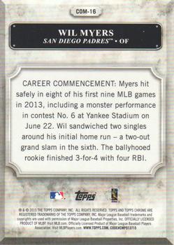 2015 Topps Chrome - Chrome Commencements #COM-16 Wil Myers Back