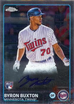 2015 Topps Chrome - Autographed Rookies #AR-BBN Byron Buxton Front