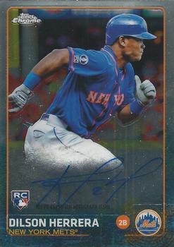 2015 Topps Chrome - Autographed Rookies #AR-DH Dilson Herrera Front