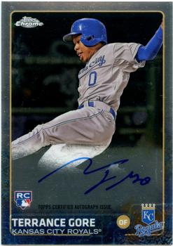 2015 Topps Chrome - Autographed Rookies #AR-TG Terrance Gore Front