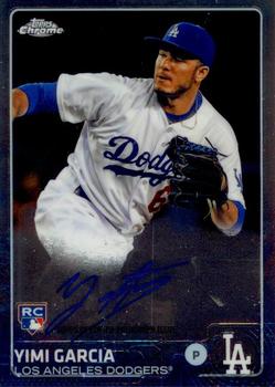 2015 Topps Chrome - Autographed Rookies #AR-YG Yimi Garcia Front