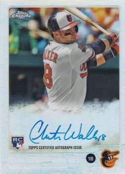 2015 Topps Chrome - Autographed Rookies Refractor #AR-CW Christian Walker Front