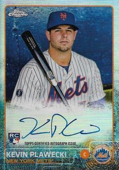 2015 Topps Chrome - Autographed Rookies Refractor #AR-KP Kevin Plawecki Front