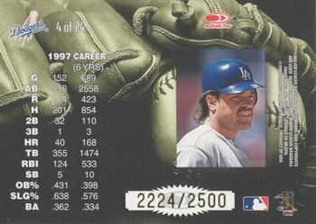 1998 Leaf - Statistical Standouts #4 Mike Piazza Back