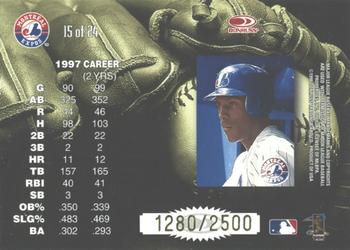 1998 Leaf - Statistical Standouts #15 Vladimir Guerrero Back