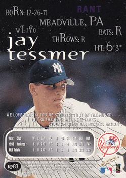 1999 SkyBox Thunder - Rant #83 Jay Tessmer Back