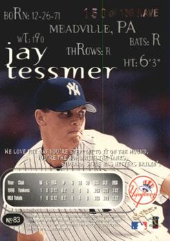1999 SkyBox Thunder - Rave #83 Jay Tessmer  Back