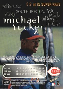 1999 SkyBox Thunder - Super Rave #36 Michael Tucker  Back