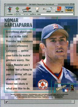 1999 SkyBox Thunder - www.batterz.com #2 (WB) Nomar Garciaparra  Back