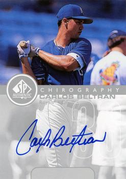 1999 SP Authentic - Chirography #CB Carlos Beltran  Front