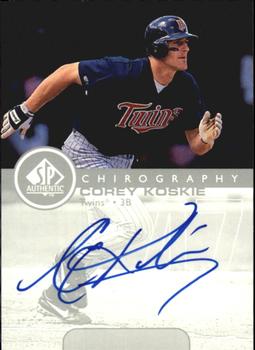 1999 SP Authentic - Chirography #CK Corey Koskie  Front