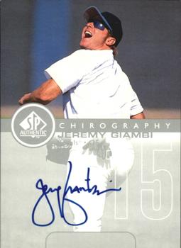1999 SP Authentic - Chirography #JG Jeremy Giambi  Front