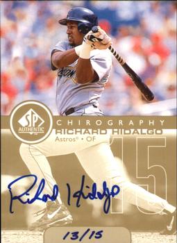 1999 SP Authentic - Chirography Gold #RH Richard Hidalgo Front