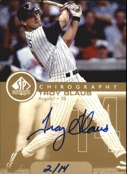 1999 SP Authentic - Chirography Gold #TGL Troy Glaus Front