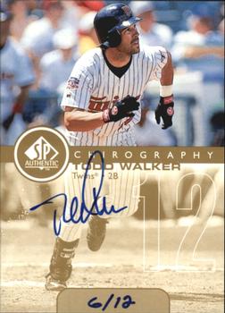 1999 SP Authentic - Chirography Gold #TW Todd Walker Front